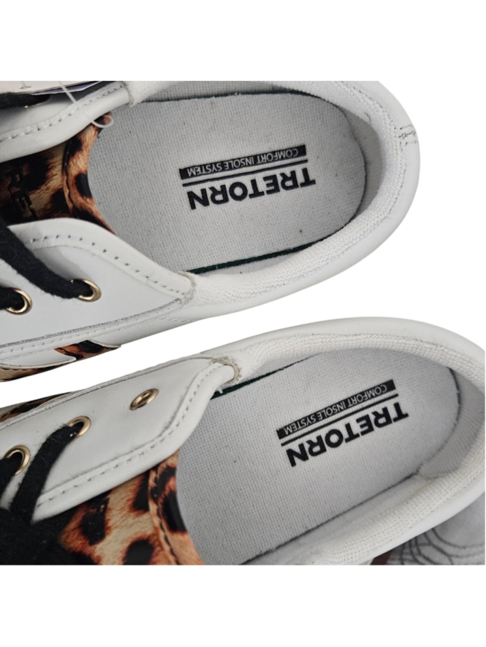 Women's Tretorn Sneakers White and Leopard Print - Picture 5 of 10
